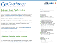 Tablet Screenshot of gericarefinder.com